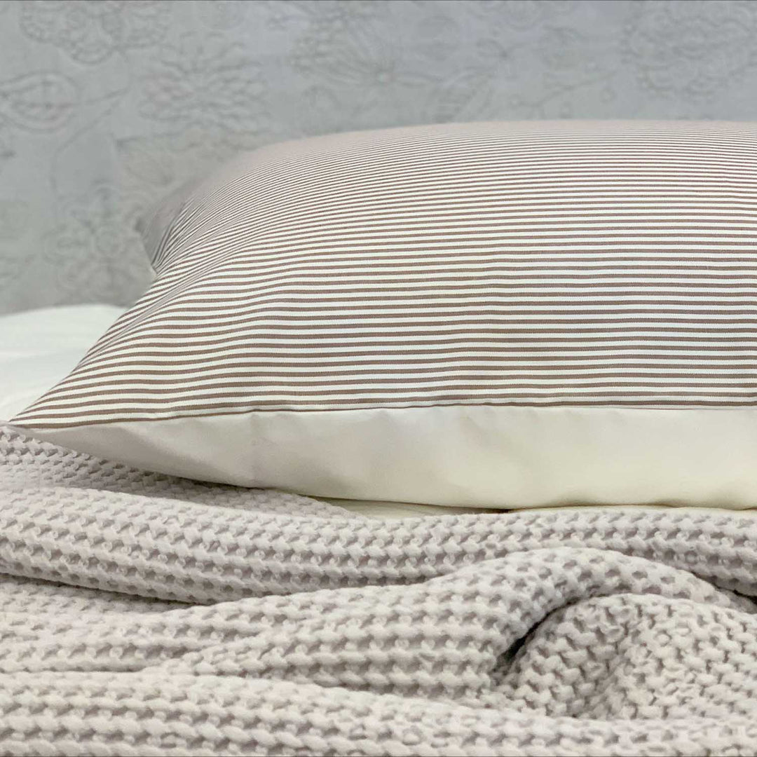 ACTIL RE-Loved Pillowcase Mocha stripe