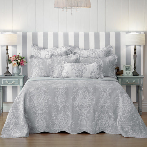 Bianca Florence Grey Bedspread Set