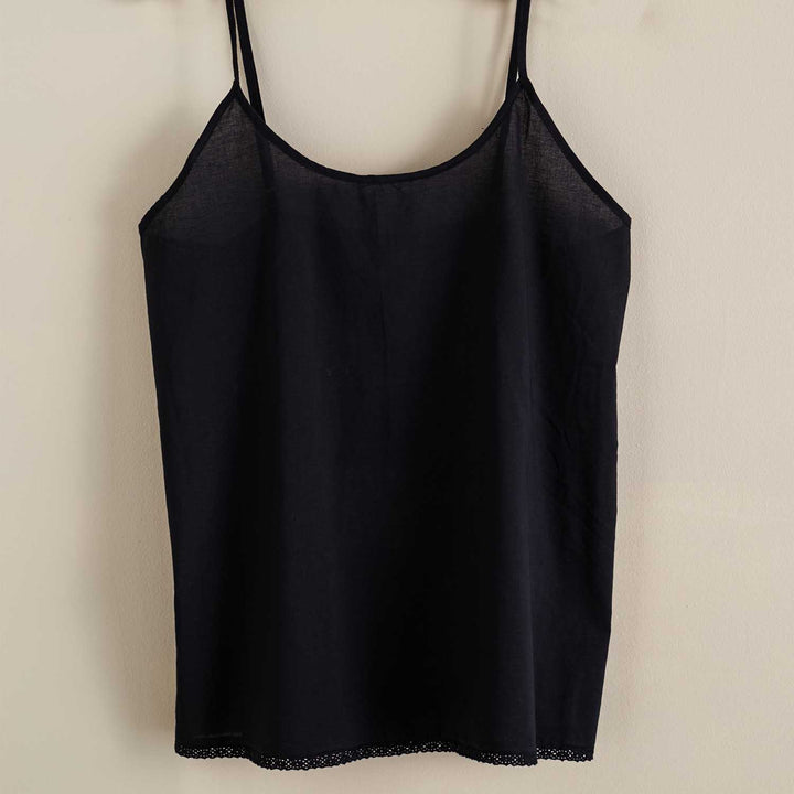 Cotton cami black