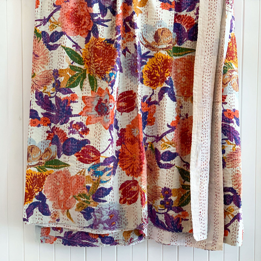 Cotton Kantha quilt Paloma