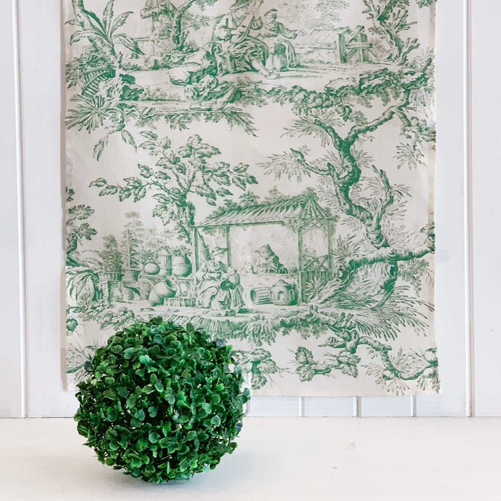 Toile Pure Linen Tea Towels Green