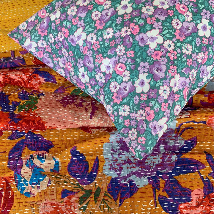 Cotton Kantha quilt Safi