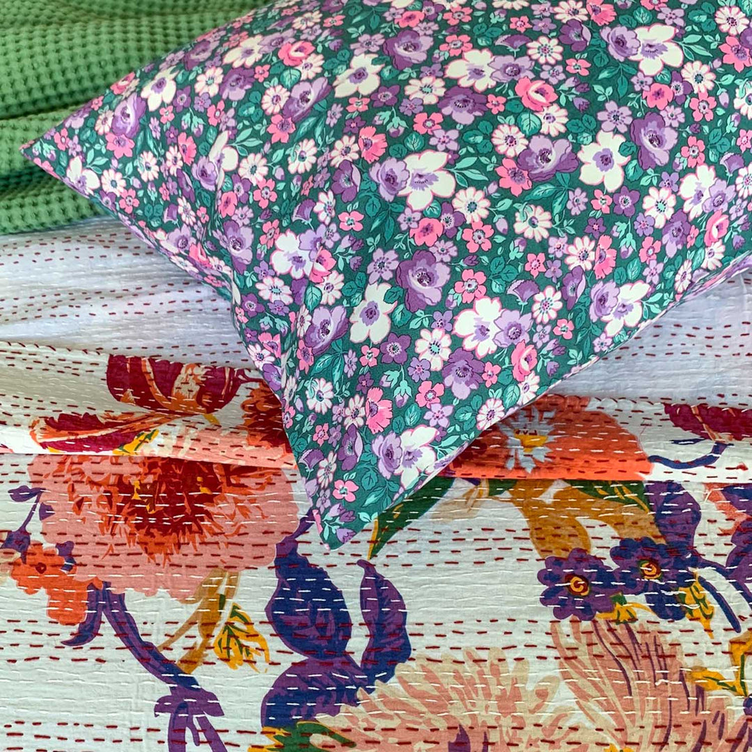 Cotton Kantha quilt Paloma