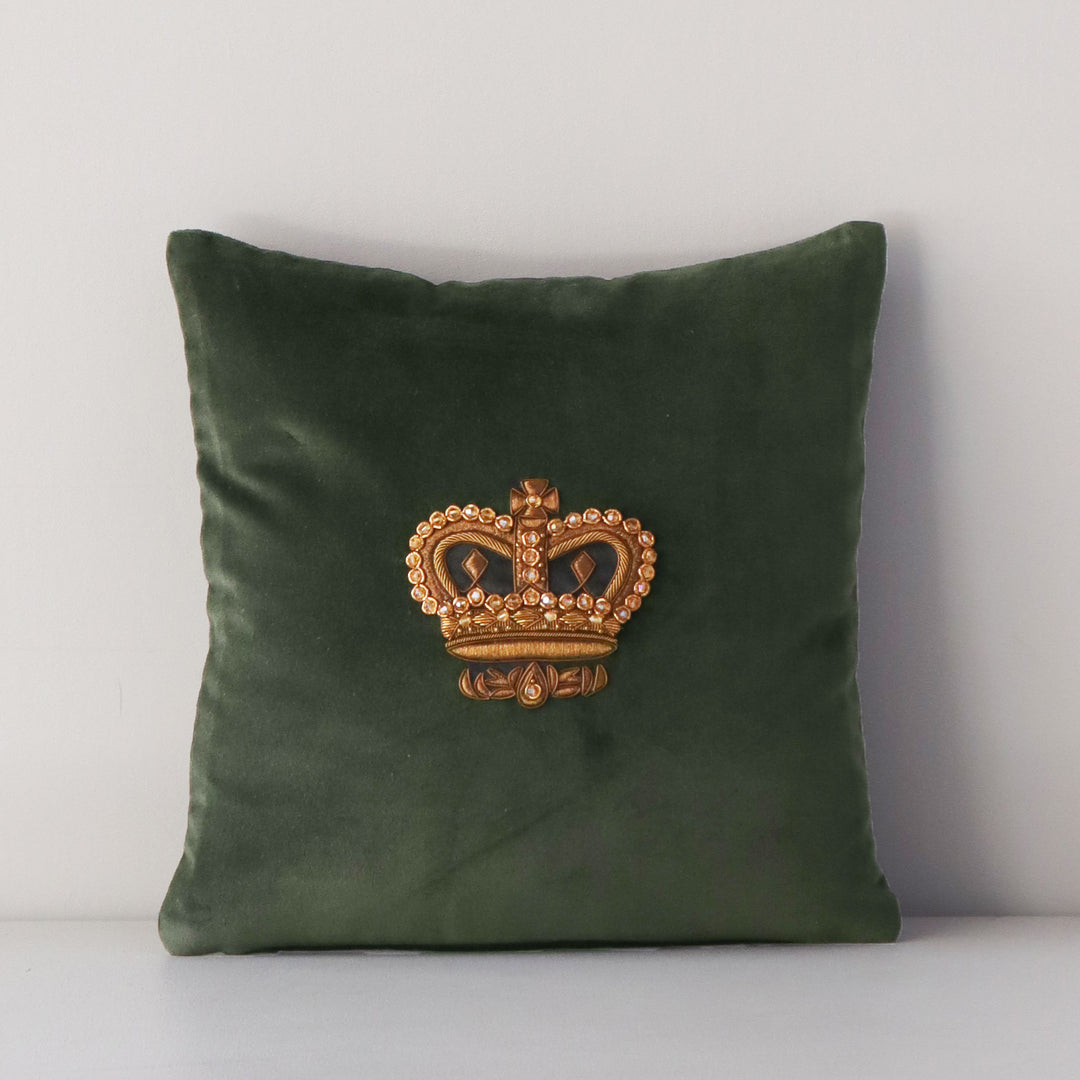 Louis Cushion Zari embroidery