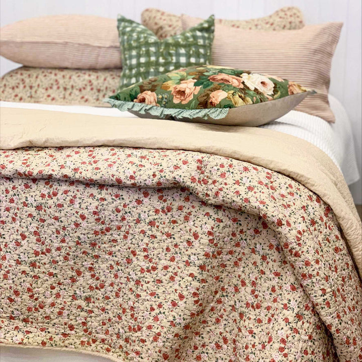 Ruby Rose quilted Coverlet Set