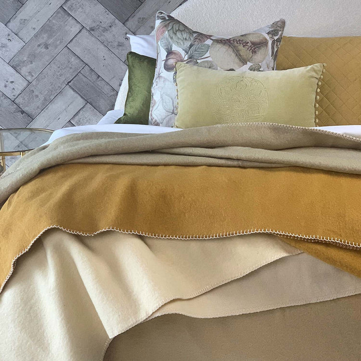 Larosa Wool Blankets Cream