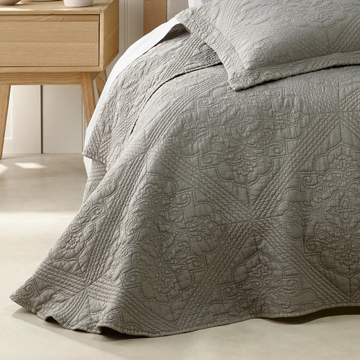 Bianca Zaria Taupe Bedspread Set