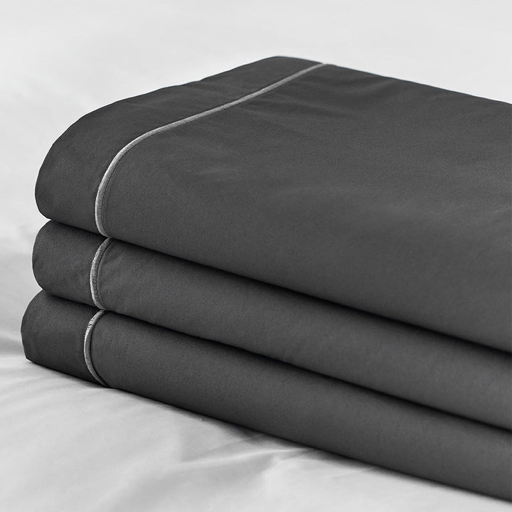 Egyptian Cotton Flat Sheet Charcoal