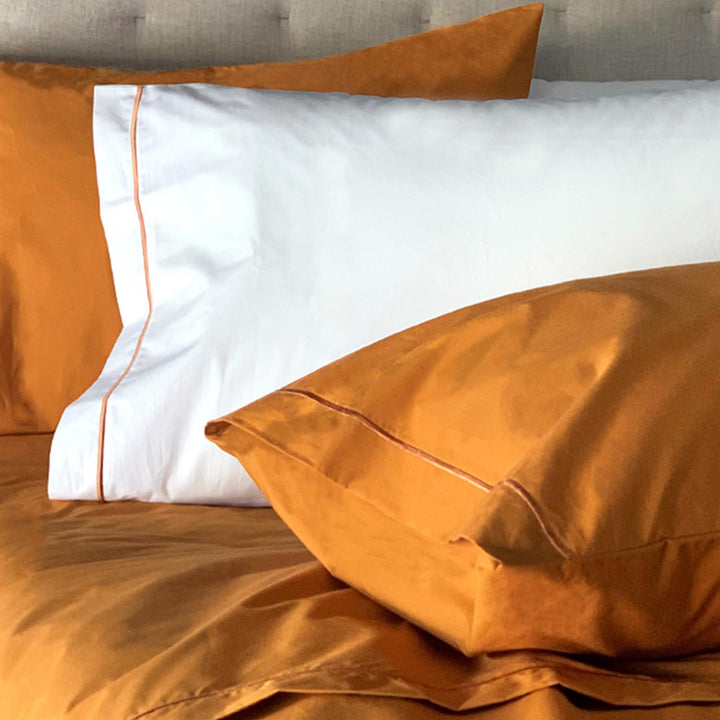 Egyptian Cotton Pillowcases Rust