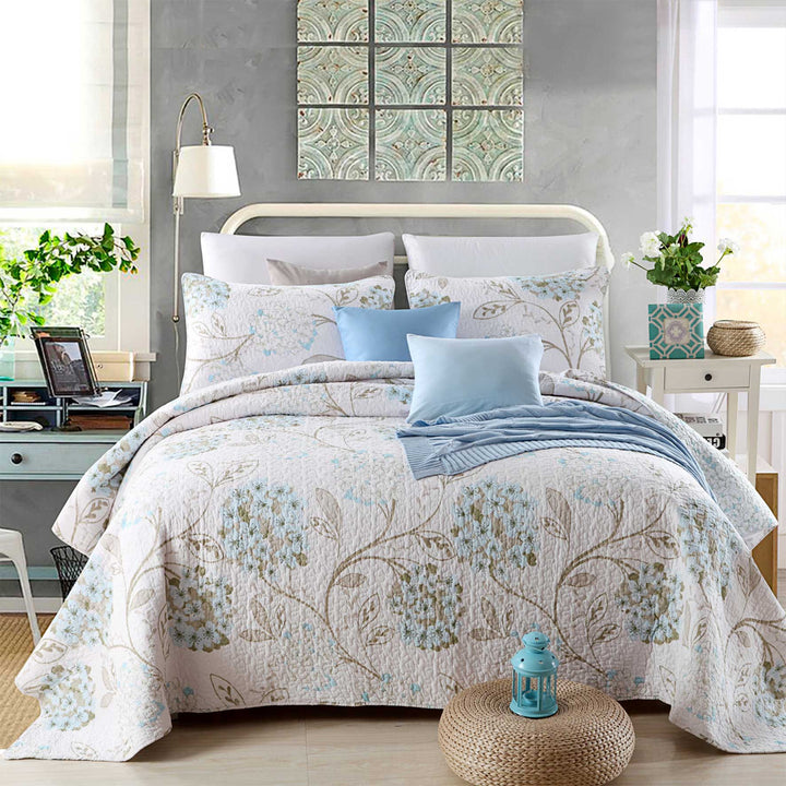 Athena Hydrangea Coverlet Set