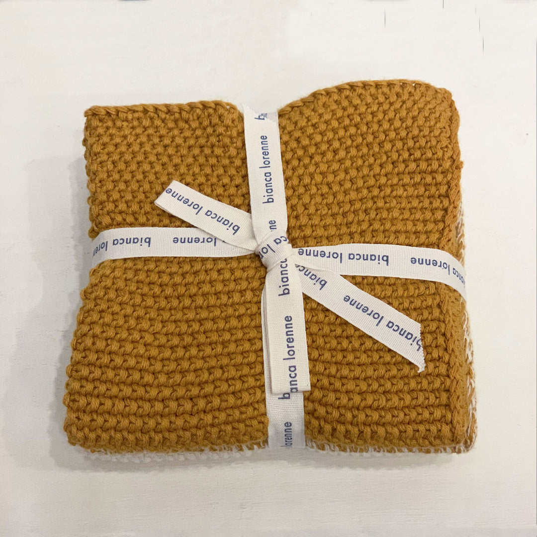 Wash Cloth Set Ochre