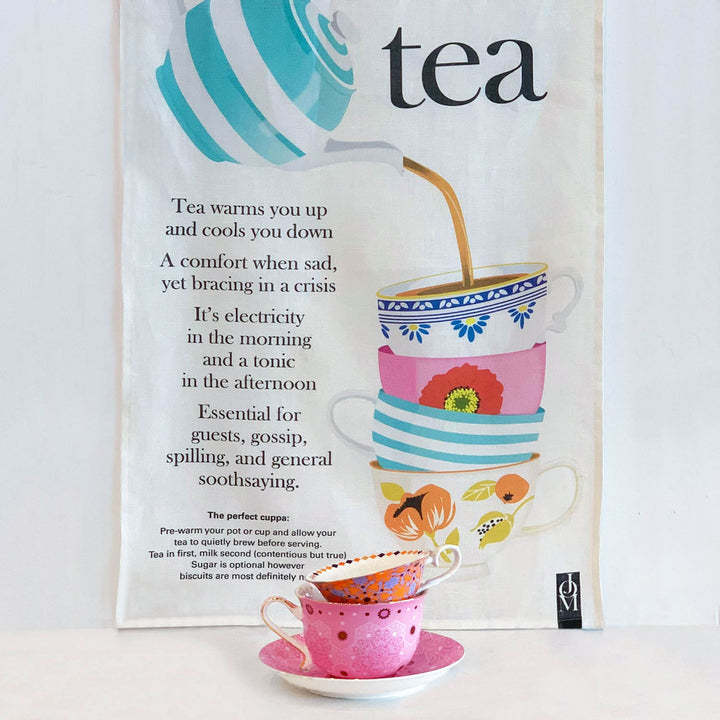 A Perfect Cup Linen Tea Towel