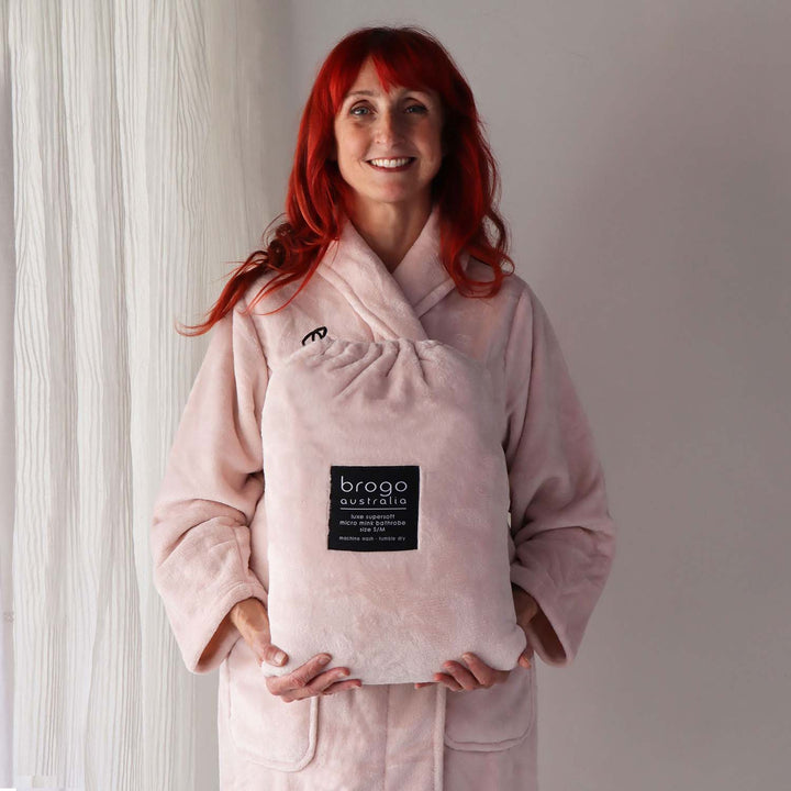 Brogo Micro Mink Robes Blush