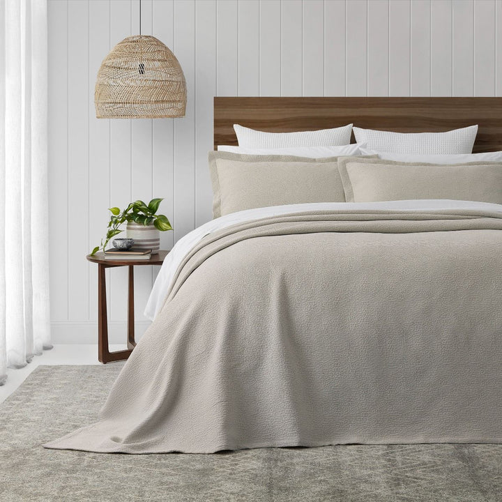 Porto Ecru Cotton Bedspread Set