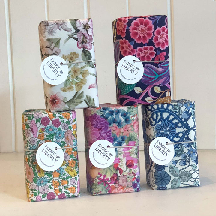 Liberty Print Wrap Soaps - SET of 2