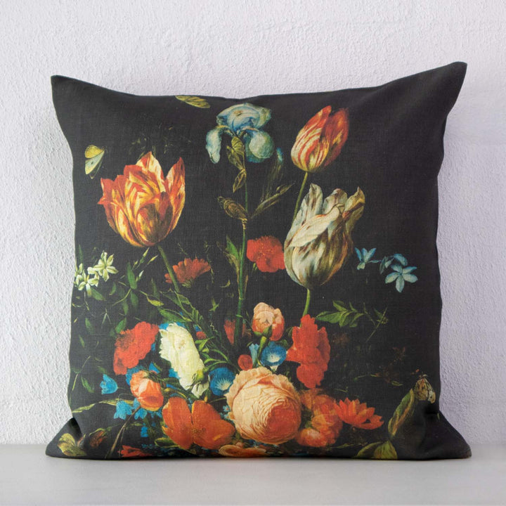 Tulips Linen Cushion cover