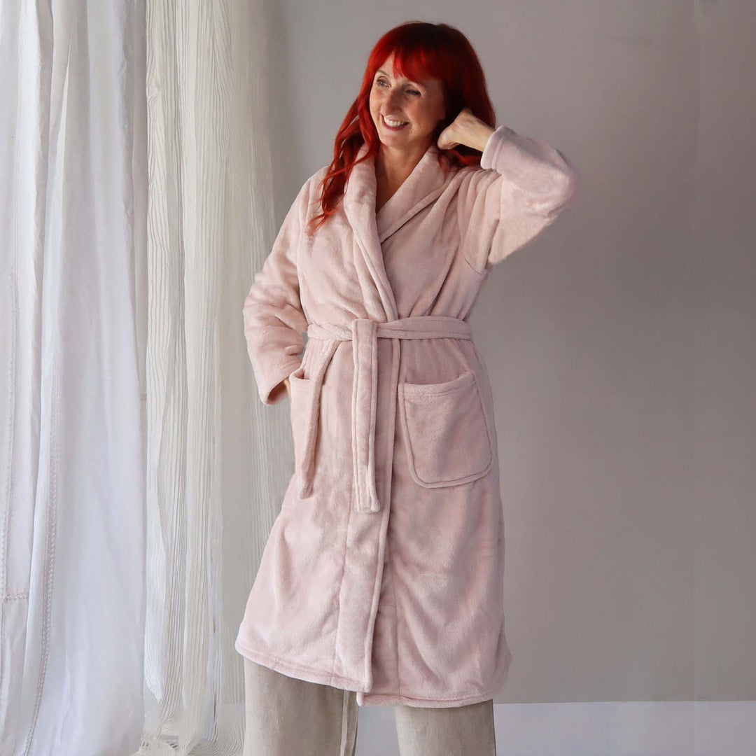 Brogo Micro Mink Robes Blush