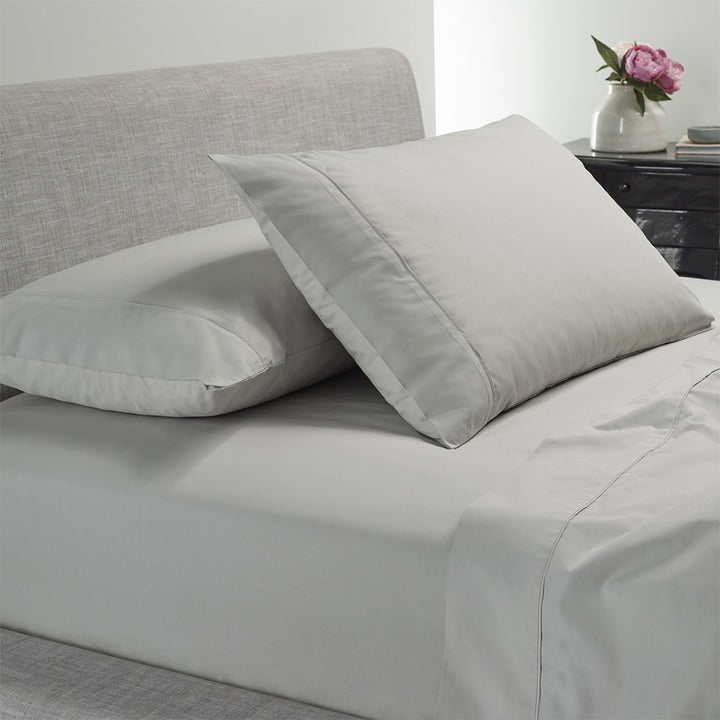 300 TC Cotton Percale Sheet Sets Silver